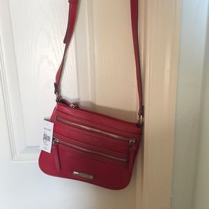 Red Nine West purse.